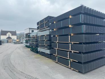 Doppelstabgitter Zaun Anthrazit